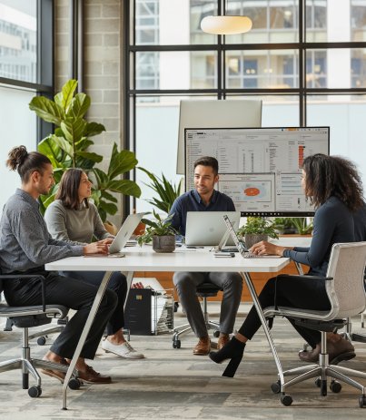 digital agency team planning website strategy for businesses